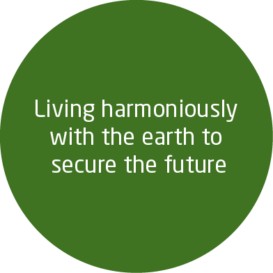 Living harmoniously with the earth to secure the future