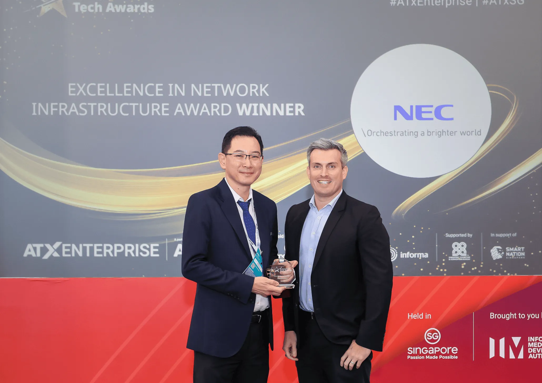 NEC Secures Enterprise Tech Award - Excellence in Network Infrastructure